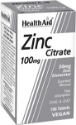ЦИНК ЦИТРАТ 100 mg 100 табл. HealthAid Zinc Citrate 