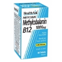 Метилкобаламин В12 1000mcg  60 табл. HealthAid Methylcobalamin Metcobin 