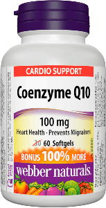 Коензим Q10 100 mg 60 софтгел  апс. Webber Naturals Coenzyme  Q10 