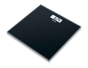 Стъклена везна за баня черна  Beurer glass bathroom scale GS 10 blac