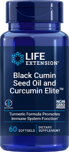 Черен кимион масло + куркумин 60 софтгел капс. Life Extension Black Cumin Seed Oil with Curcumin Elite™ Turmeric Extract