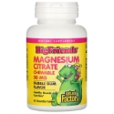 Магнезиев цитрат за деца 60 табл.за дъвчене  Natural Factors  Big Friends Chewable Magnesium Citrate 50 mg  bubble gum