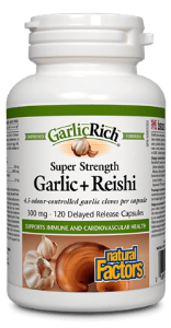 Чесън и Рейши 120 капс. Natural Factors Super Concentrate Garlic + Reishi