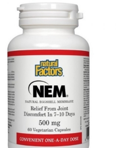 Натурална яйчена мембрана 500 mg 60 капс. Natural Factors NEM 500 mg Natural Eggshell Membrane