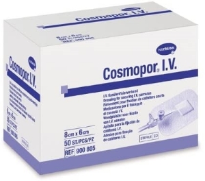 Самозалепваща се прозрачна превръзка 9 x 7 cm  x 100  Cosmopor® IV transparent