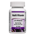 Мултивитамини + Минерали 100 табл.  Webber Naturals Multi Vitamins With Minerals