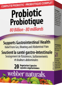 Пробиотик 8 щама 80 млрд. активни пробиотици 20 вег.капс. Webber Naturals Probiotic 8 Probiotic Strains