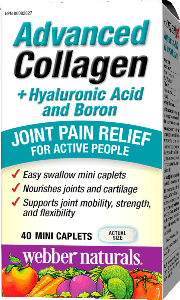 Колаген Хиалуронова киселина и Бор 40 каплети  Webber Naturals Advanced Collagen + Hyaluronic Acid and Boron 