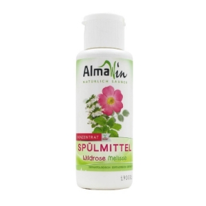 Био препарат за съдове Шипка и Маточина 100 ml  ALMAWIN SPÜLMITTEL WILDROSE MELISSE