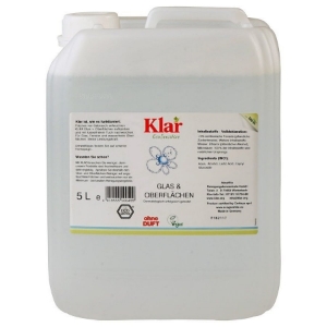 Био препарат за прозорци и стъкла 5l KLAR GLASS AND SURFACE CLEANER 