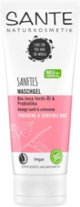 Нежен почистващ гел Био Инка Инчи и пробиотици 100 ml SANTE Gentle Cleansing Gel Organic Inca Inchi-Oil & Probiotics