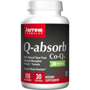 Убихинон с висока абсорбация  100 mg 30 софтгел капс. Jarrow Formulas Q-absorb® Co-Q10