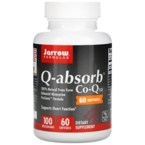 Убихинон с висока абсорбация  100 mg 60 софтгел капс. Jarrow Formulas Q-absorb® Co-Q10