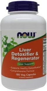 формула за поддържане на функцията на черния дроб 90 вег.капс.  NOW Foods Liver Detoxifier & Regenerator