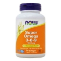 ОМЕГА 3-6-9 1200 mg 90 софтгел капс. NOW Foods Omega 3-6-9