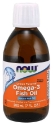 ОМЕГА 3 РИБЕНО МАСЛО 200 ml NOW Foods Omega-3 Fish Oil Liquid