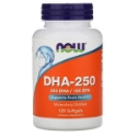 Рибено масло с висока концентрация на омега-3 DHA 120 софтгел капс. NOW Foods DHA-250