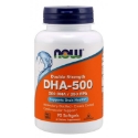 Рибено масло с висока концентрация на омега-3 DHA 90 софтгел капс.  NOW Foods DHA-500 Double Strength