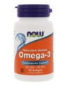 ОМЕГА 3 1000 mg 30 софтгел капс. NOW Foods Omega-3