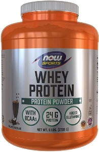Суроватъчeн протеин концентрат и изолат 2722g NOW Foods Sports Whey Protein Creamy Chocolate Powder