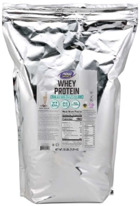 Суроватъчeн протеин концентрат и изолат 4.54kg NOW Foods Sports Whey Protein Creamy Chocolate Powder