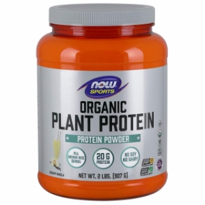 Органичен Растителен протеин 907 g NOW Foods Sports Organic Plant Protein Powder Creamy Vanilla Powder