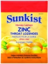 Цинк + Витамин С и Ехинацея  16 дъвч.табл. Sunkist Zinc Throat Lozenges with Vitamin C and Echinacea