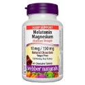 MЕЛАТОНИН 10 mg + МАГНЕЗИЙ 150 mg 60 дъвчащи табл. Webber Naturals Melatonin Magnesium Maximum Strength