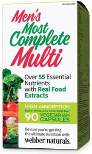 МУЛТИВИТАМИНИ ЗА МЪЖЕ 90 вег.капс. Webber Naturals Men's Most Complete Multi