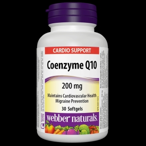 Коензим Q10 200 mg 30 софтгел капс. Webber Naturals Coenzyme Q10