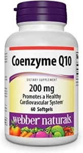Коензим Q10 200 mg 60 софтгел капс. Webber Naturals Coenzyme Q10