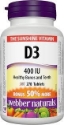 Витамин D3 400 IU 270 табл. Webber Naturals Vitamin D3