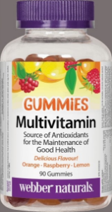 МУЛТИВИТАМИНИ 90 желирани табл Webber Naturals Мultivitamin Gummies