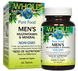 Мултивитамнини и минерали за мъже  60 табл. Natural Factors Whole Eearh & Sea®  Men’s Multivitamin & Mineral