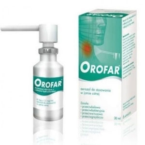 ОРОФАР шпрей 30 ml Orofar 0,2% / 0,15% oromucosal spray solution