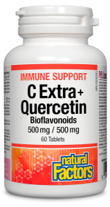 Кверцетин Биофлавоноиди 60 табл. Natural Factors C Extra + Quercetin 500 mg / 500 mg Bioflavonoids