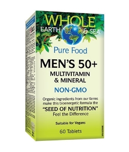 Мултивитамини и минерали за мъже 60 табл. Natural Factors Whole Earth & Sea Men’s 50+ Multivitamin & Mineral