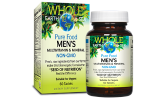 Мултивитамини и минерали за мъже 60 табл. Natural Factors Whole Earth & Sea Men’s Multivitamin & Mineral