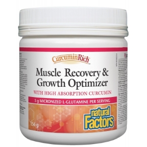 Възстановяваща мускулите формула 156g пудра Natural Factors Muscle Recovery & Growth Optimizer
