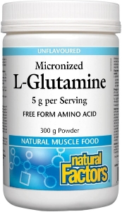 Л-Глутамин (микронизиран) 300g Natural Factors Micronized L-Glutamine 