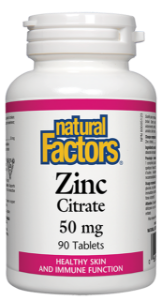 Цинк цитрат 50 mg  90 табл. Natural Factors Zinc Citrate