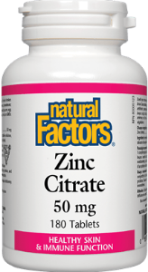 Цинк цитрат 50 mg 180 табл. Natural Factors Zinc Citrate