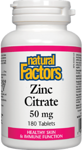 Цинк цитрат 50 mg 90 табл. Natural Factors Zinc Citrate