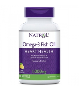 Natrol Омега 3 Рибено Масло 1000 mg 90 гел капс. Omega 3 Fish Oil Lemon