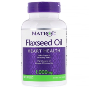 Natrol Омега-3 Ленено Масло 1000mg 90 гел капс.  Flaxseed Oil