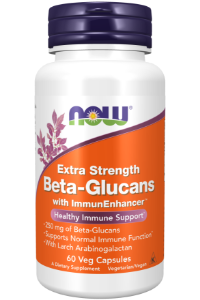 Бета 1,3 / 1,6 D-глюкан 250 mg 60 капс. NOW Foods Beta-Glucans with ImmunEnhancer™ Extra Strength 