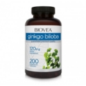 Гинко Билоба 120mg 200 вег.капс.  Biovea GINKGO BILOBA