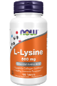 Л-ЛИЗИН 500mg 100 капс. NOW Foods L-Lysine