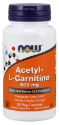 АЦЕТИЛ L-КАРНИТИН 500mg  50 вег.капс. NOW  ACETYL L-CARNITINE 