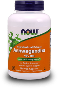 Ашваганда екстракт 450mg  90  вег.капс.  NOW Foods   ASHWAGANDHA